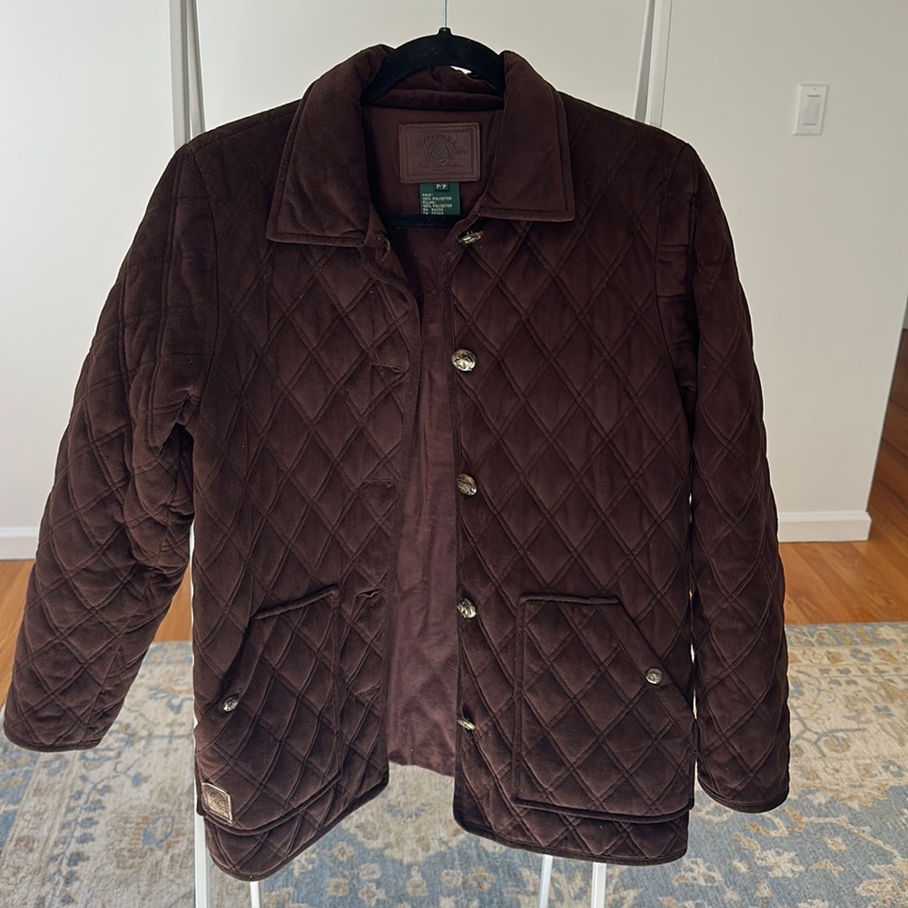 Ralph Lauren chocolate suede coat